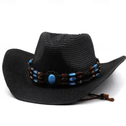 Best Women's Cowboy Hats Vintage Turquoise Band Vacation Western Hats Women Hats