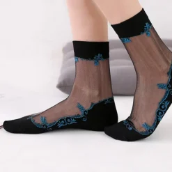 Best Women's Crew Socks Wedding Work Daily Flower Sexy Lolita 1 Pair Women Socks