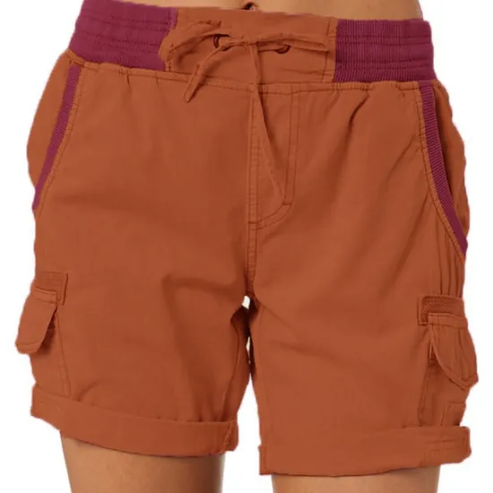 Clearance Women's Drawstring Elastic Waist Ripstop Breathable Quick Dry Light Blue Dark Khaki grey blue turmeric Summer Spring Women Shorts