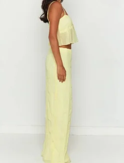Outlet Women's Dress Set Casual Dress Skirt Set Slip Dress Elegant Fashion Plain Backless Maxi Dress Sleeveless Square Neck Outdoor Date Black White Yellow Summer Regular Fit Women White Dresses
