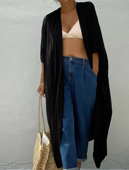 Sale Women's Dressy Dusters Dressy Jackets Vacation Outdoor clothing Holiday Summer Spring Fall Coat Regular Fit Comfy Outdoor Swimming Sports Vacation Holiday Modern Jacket Pure Color Lace up Pleated Women Blouses & Shirts