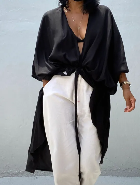 Sale Women's Dressy Dusters Dressy Jackets Vacation Outdoor clothing Holiday Summer Spring Fall Coat Regular Fit Comfy Outdoor Swimming Sports Vacation Holiday Modern Jacket Pure Color Lace up Pleated Women Blouses & Shirts