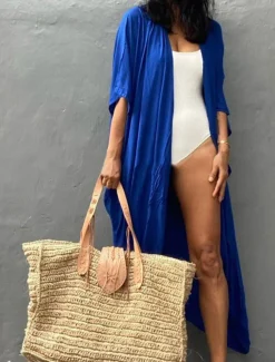 Sale Women's Dressy Dusters Dressy Jackets Vacation Outdoor clothing Holiday Summer Spring Fall Coat Regular Fit Comfy Outdoor Swimming Sports Vacation Holiday Modern Jacket Pure Color Lace up Pleated Women Blouses & Shirts
