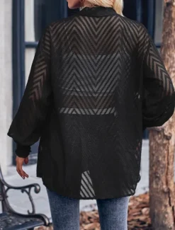 Best Women's Dressy Dusters Dressy Jackets Casual Jacket Vacation Street Daily Wear Summer Spring Regular Coat Regular Fit Comfortable Breathable Casual Jacket Long Sleeve non-printing Plain Oversized Women Cardigans & Outerwears|Jackets