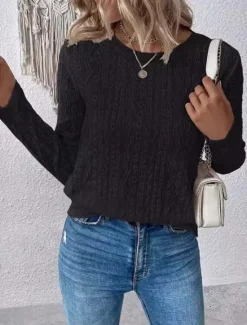 Online Women's Dressy Tops Elegant Long Sleeve Crew Neck Regular Tops White [shipping within 48 hours] Black [shipping within 48 hours] Summer Spring Women Lace Tops