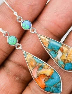 Women's Earrings Ethnic Style Outdoor Color Block Earring Women Trendy Jewelry