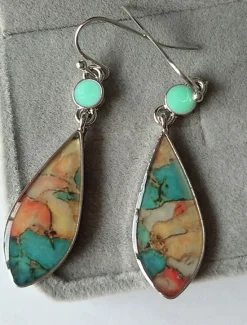 Women's Earrings Ethnic Style Outdoor Color Block Earring Women Trendy Jewelry