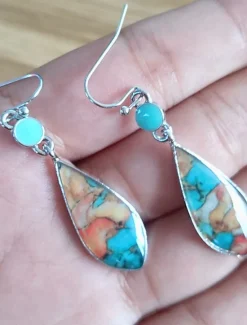 Women's Earrings Ethnic Style Outdoor Color Block Earring Women Trendy Jewelry