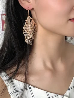 Women's Earrings Fashion Outdoor Leaf Earring Women Trendy Jewelry
