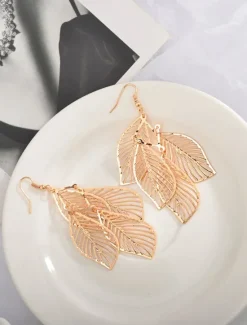 Women's Earrings Fashion Outdoor Leaf Earring Women Trendy Jewelry