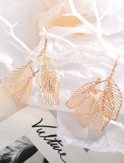 Women's Earrings Fashion Outdoor Leaf Earring Women Trendy Jewelry