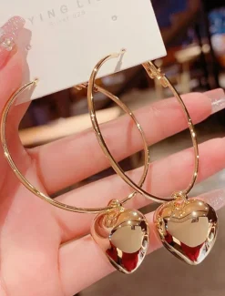 Best Women's Earrings Fashion Outdoor Heart Earring Women Trendy Jewelry