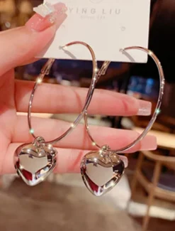 Best Women's Earrings Fashion Outdoor Heart Earring Women Trendy Jewelry