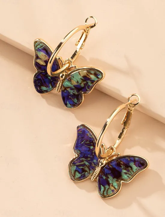 Online Women's Earrings Fashion Outdoor Butterfly Earring Women Trendy Jewelry