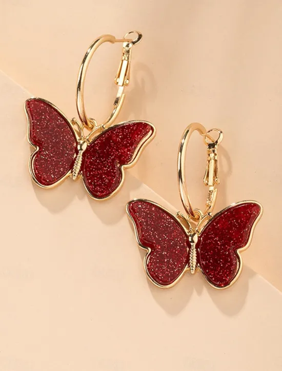 Online Women's Earrings Fashion Outdoor Butterfly Earring Women Trendy Jewelry