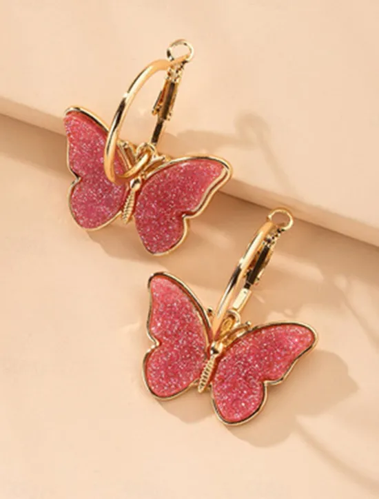 Online Women's Earrings Fashion Outdoor Butterfly Earring Women Trendy Jewelry