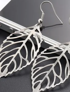 Online Women's Earrings Fashion Outdoor Leaf Earring Women Trendy Jewelry