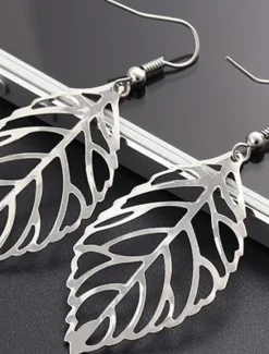 Online Women's Earrings Fashion Outdoor Leaf Earring Women Trendy Jewelry
