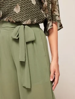 Online Women's Elegant Blouse Wide Leg Pants Half Sleeve V Neck Floral Bow WorkWear Daily Wear Summer Loose Fit Women Two Piece Sets