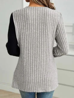 Women's Elegant Lace Tops Eyelet Blouse Stylish Modern Lace Long Sleeve Regular Tops Crew Neck Work Daily Romantic Petite Tops Summer Holiday Wear Black Spring Fall Winter Women Lace Tops