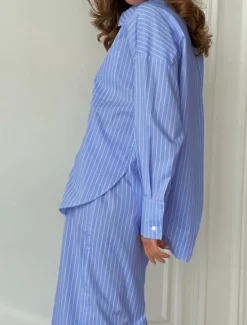 Sale Women's Elegant Vacation Vintage Skirt Sets Long Sleeve Shirt Collar Striped Patchwork Vacation Office Daily Summer Regular Fit Women Sets