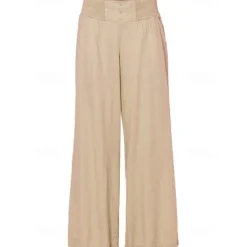 Clearance Women's EU / US Size Cotton Linen Pants Straight Casual / Sporty Full Length Natural Plain Pocket Breathable Inelastic Vacation Apple Green Light Coffee Dark Chocolate Spring & Fall Loose Fit Women Pants
