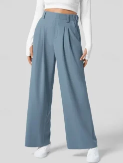 New Women's EU / US Size Pants Trousers Casual / Sporty Full Length Natural Comfortable Micro-elastic Wine Amethyst Depression Green Almond Spring, Fall, Winter, Summer Women Pants