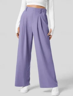 New Women's EU / US Size Pants Trousers Casual / Sporty Full Length Natural Comfortable Micro-elastic Wine Amethyst Depression Green Almond Spring, Fall, Winter, Summer Women Pants