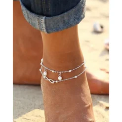 Hot Women's Fashion Outdoor Geometry Anklet Women Trendy Jewelry