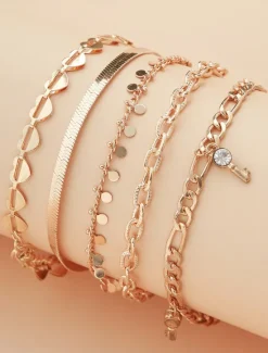 Women's Fashion Outdoor Heart Anklet Women Trendy Jewelry