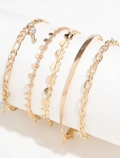 Women's Fashion Outdoor Heart Anklet Women Trendy Jewelry