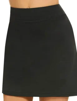 Sale Women's Golf Skirts Black Dark Navy Grey Sun Protection Skirt Ladies Golf Attire Clothes Outfits Wear Apparel Women Skirts