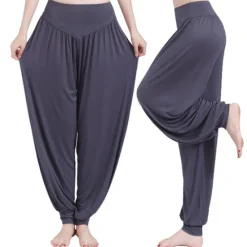 Best Women's Harem Pants Breathable Quick Dry Moisture Wicking Zumba Belly Dance Yoga Bloomers Bottoms Light Purple White Black Modal Spandex Plus Size Sports Activewear High Elasticity Loose Fit Women Pants