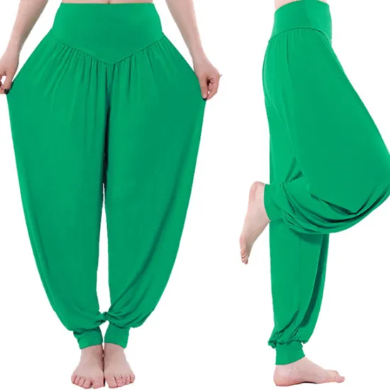 Best Women's Harem Pants Breathable Quick Dry Moisture Wicking Zumba Belly Dance Yoga Bloomers Bottoms Light Purple White Black Modal Spandex Plus Size Sports Activewear High Elasticity Loose Fit Women Pants