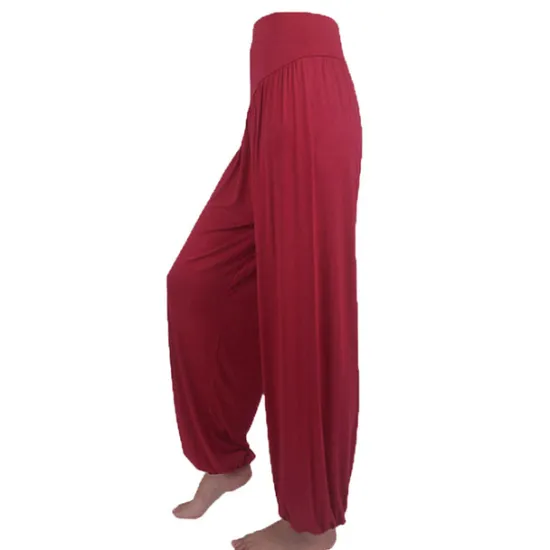 Best Women's Harem Pants Breathable Quick Dry Moisture Wicking Zumba Belly Dance Yoga Bloomers Bottoms Light Purple White Black Modal Spandex Plus Size Sports Activewear High Elasticity Loose Fit Women Pants