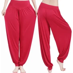Best Women's Harem Pants Breathable Quick Dry Moisture Wicking Zumba Belly Dance Yoga Bloomers Bottoms Light Purple White Black Modal Spandex Plus Size Sports Activewear High Elasticity Loose Fit Women Pants