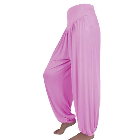 Best Women's Harem Pants Breathable Quick Dry Moisture Wicking Zumba Belly Dance Yoga Bloomers Bottoms Light Purple White Black Modal Spandex Plus Size Sports Activewear High Elasticity Loose Fit Women Pants