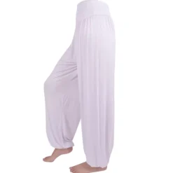 Best Women's Harem Pants Breathable Quick Dry Moisture Wicking Zumba Belly Dance Yoga Bloomers Bottoms Light Purple White Black Modal Spandex Plus Size Sports Activewear High Elasticity Loose Fit Women Pants