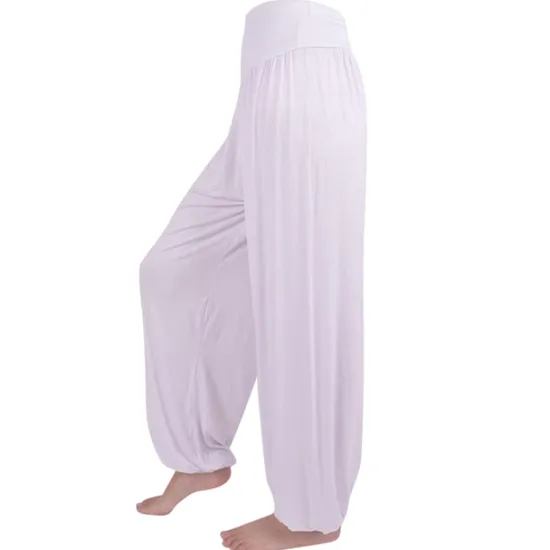 Best Women's Harem Pants Breathable Quick Dry Moisture Wicking Zumba Belly Dance Yoga Bloomers Bottoms Light Purple White Black Modal Spandex Plus Size Sports Activewear High Elasticity Loose Fit Women Pants