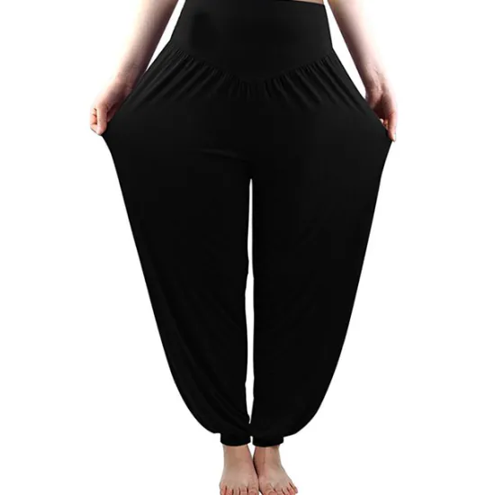 Best Women's Harem Pants Breathable Quick Dry Moisture Wicking Zumba Belly Dance Yoga Bloomers Bottoms Light Purple White Black Modal Spandex Plus Size Sports Activewear High Elasticity Loose Fit Women Pants