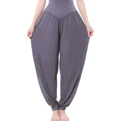 Best Women's Harem Pants Breathable Quick Dry Moisture Wicking Zumba Belly Dance Yoga Bloomers Bottoms Light Purple White Black Modal Spandex Plus Size Sports Activewear High Elasticity Loose Fit Women Pants
