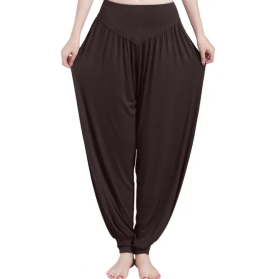 Best Women's Harem Pants Breathable Quick Dry Moisture Wicking Zumba Belly Dance Yoga Bloomers Bottoms Light Purple White Black Modal Spandex Plus Size Sports Activewear High Elasticity Loose Fit Women Pants