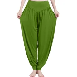 Best Women's Harem Pants Breathable Quick Dry Moisture Wicking Zumba Belly Dance Yoga Bloomers Bottoms Light Purple White Black Modal Spandex Plus Size Sports Activewear High Elasticity Loose Fit Women Pants