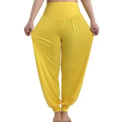 Best Women's Harem Pants Breathable Quick Dry Moisture Wicking Zumba Belly Dance Yoga Bloomers Bottoms Light Purple White Black Modal Spandex Plus Size Sports Activewear High Elasticity Loose Fit Women Pants