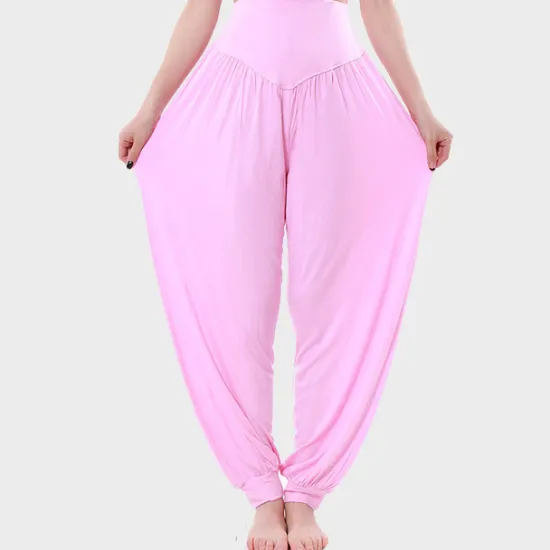 Best Women's Harem Pants Breathable Quick Dry Moisture Wicking Zumba Belly Dance Yoga Bloomers Bottoms Light Purple White Black Modal Spandex Plus Size Sports Activewear High Elasticity Loose Fit Women Pants
