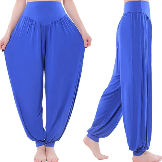 Best Women's Harem Pants Breathable Quick Dry Moisture Wicking Zumba Belly Dance Yoga Bloomers Bottoms Light Purple White Black Modal Spandex Plus Size Sports Activewear High Elasticity Loose Fit Women Pants