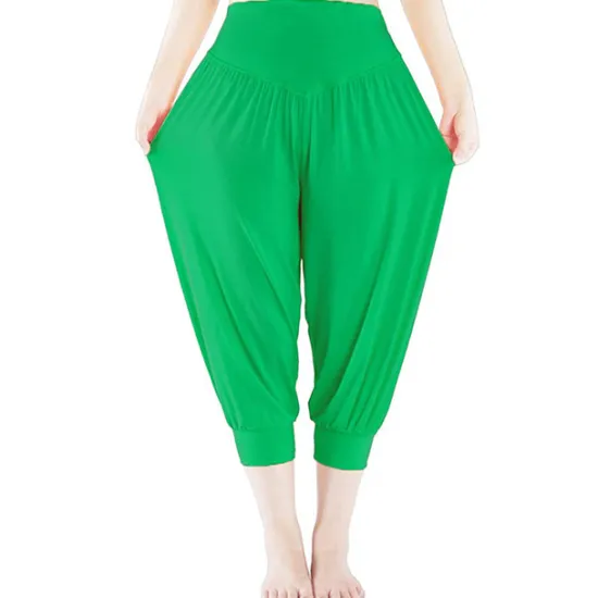 Online Women's Harem Pants Quick Dry Lightweight High Waist Yoga Zumba Fitness Gym Workout Bloomers Capri Pants Fashion White Black Green Modal Plus Size Sports Activewear High Elasticity Loose / Royal Blue Women Pants