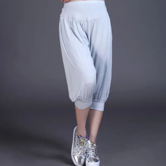 Online Women's Harem Pants Quick Dry Lightweight High Waist Yoga Zumba Fitness Gym Workout Bloomers Capri Pants Fashion White Black Green Modal Plus Size Sports Activewear High Elasticity Loose / Royal Blue Women Pants