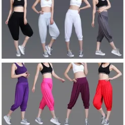 Online Women's Harem Pants Quick Dry Lightweight High Waist Yoga Zumba Fitness Gym Workout Bloomers Capri Pants Fashion White Black Green Modal Plus Size Sports Activewear High Elasticity Loose / Royal Blue Women Pants
