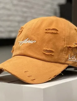 Discount Women's Hat Baseball Cap Portable Sun Protection Breathable Street Daily Weekend Embroidery Letter Women Spring Accessories|Hats